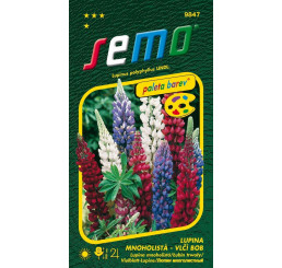 Lupinus polyphyllus / Lupina mnoholistá (Vlčí bob)  ´SMĚS BAREV´, bal. 1,5 g
