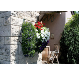 Květinová taška na zavěšení "Kaskade"+ zavlažovač, 8 otvorů, 53 x 23 cm